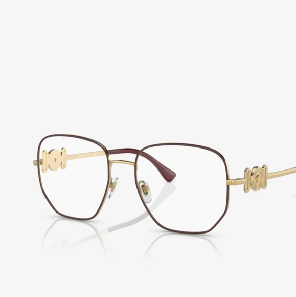NWT RX-ABLE VERSACE EYEGLASS FRAMES 1283 GOLD UNISEX - Picture 8 of 9